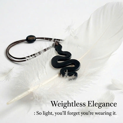 Artisan-Crafted Black Horn Drop Earrings