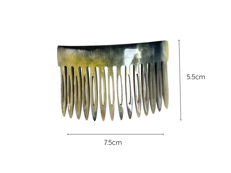 The 3-in-1 Horn Comb: Detangle. Secure. Style