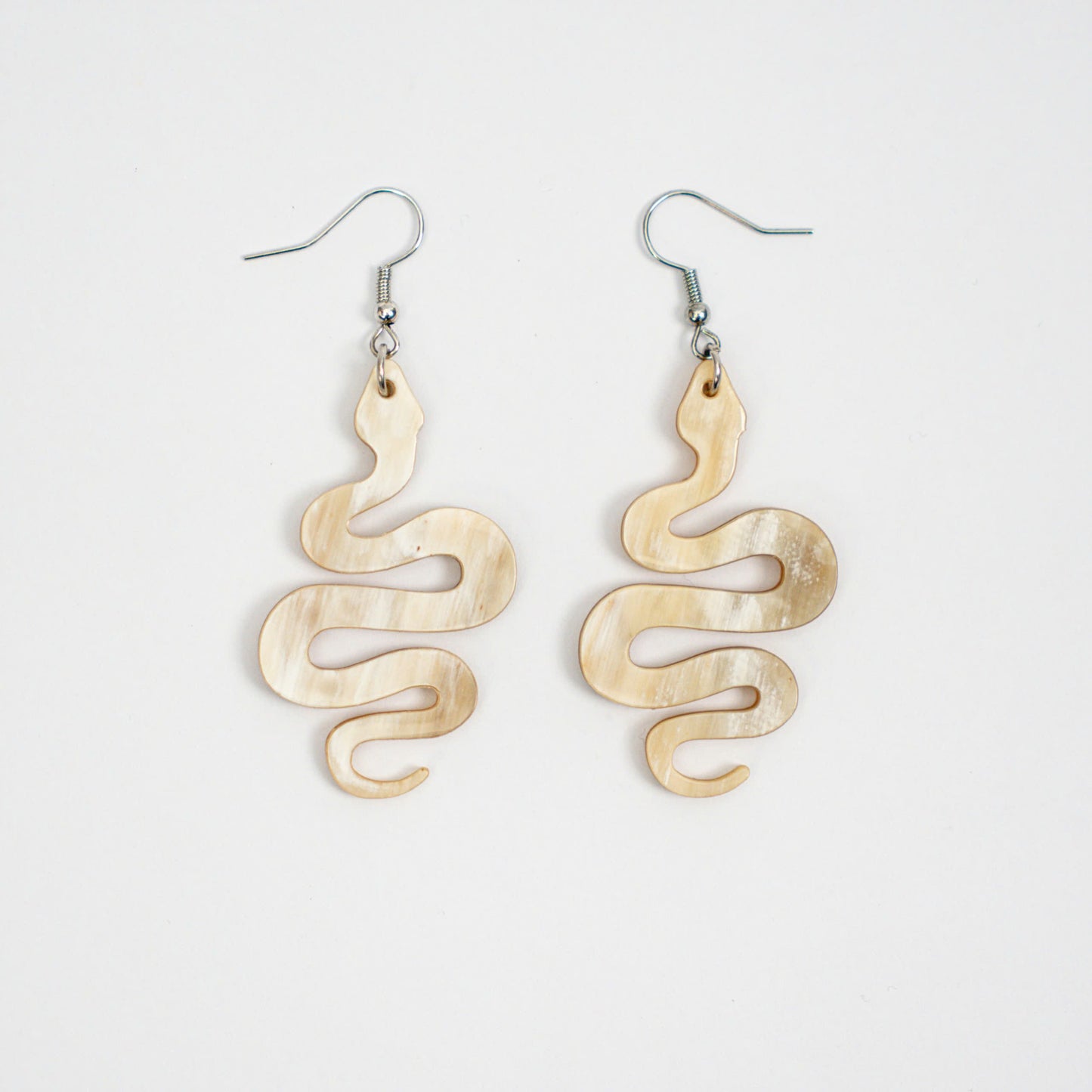 The Serpent Legend: Custom Engraved Horn Jewelry Set
